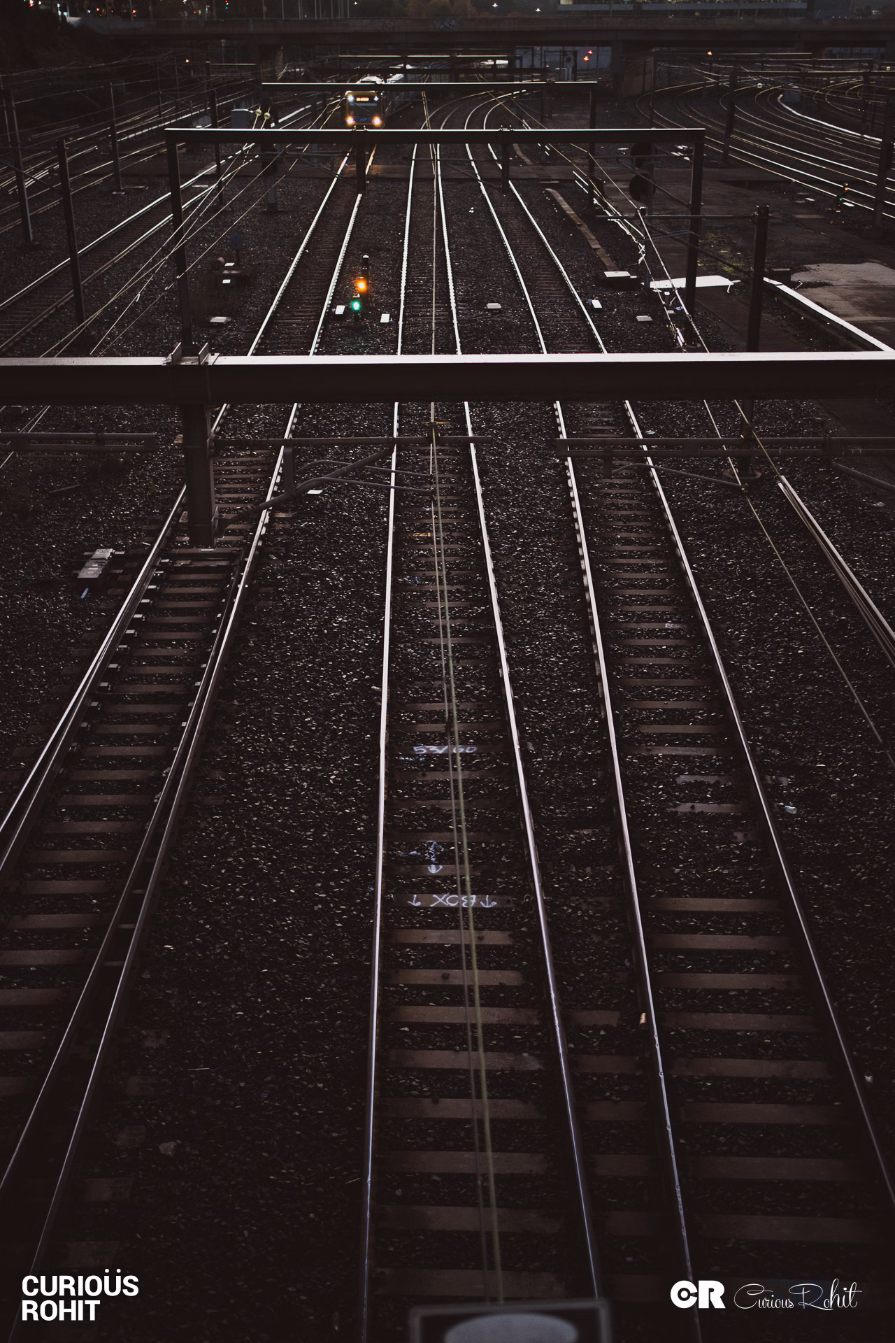 Tracks of a train
